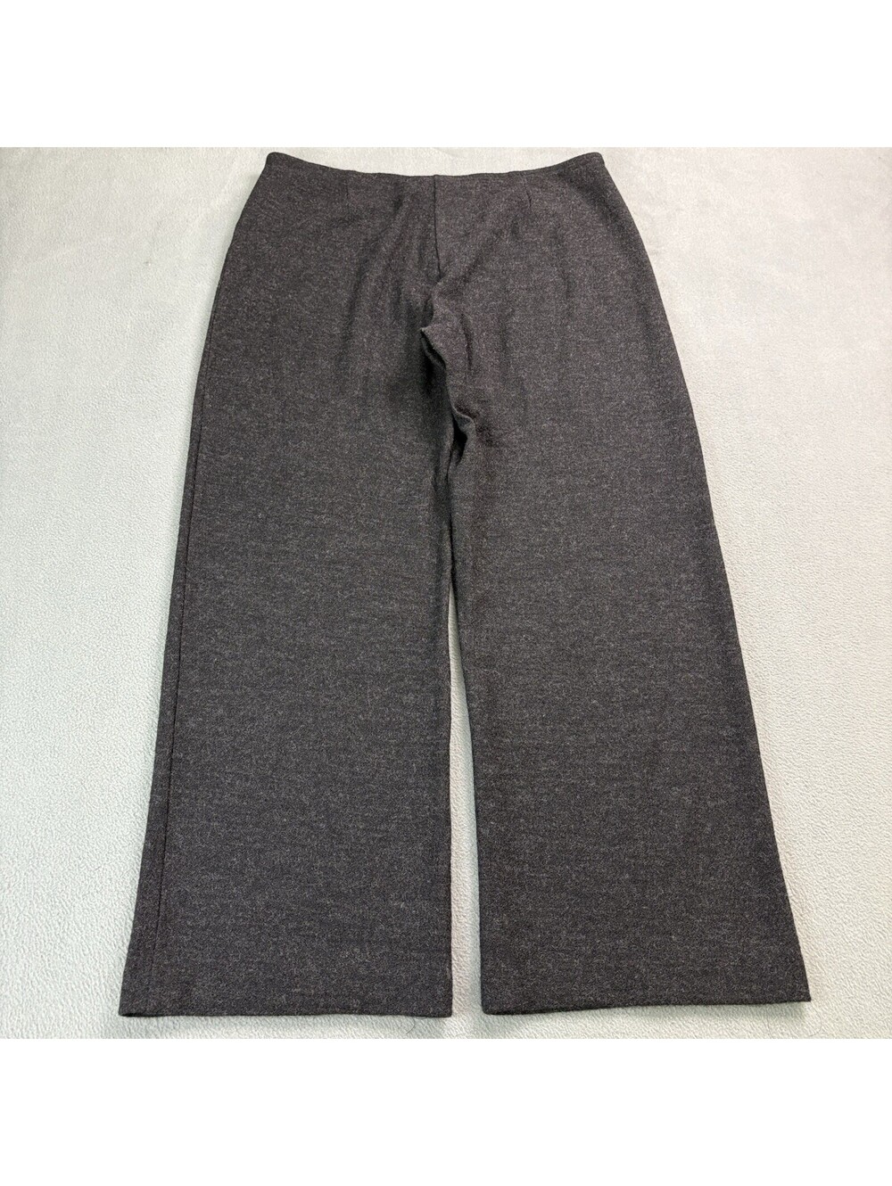 Eileen Fisher Mélange Boiled Wool Jersey Wide-Leg Pants Size Petite Large